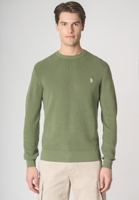 Maglia girocollo in cotone perlato premium quality