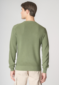 Maglia girocollo in cotone perlato premium quality