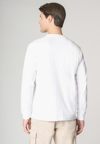 T-shirt a maniche lunghe heavy jersey premium quality con logo