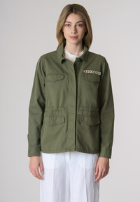 Giacca field in cotone gabardine