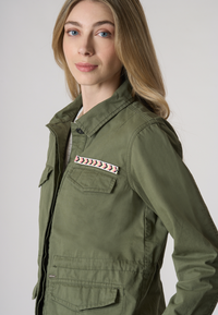 Giacca field in cotone gabardine