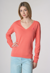 Maglia con scollo a V in cotone light