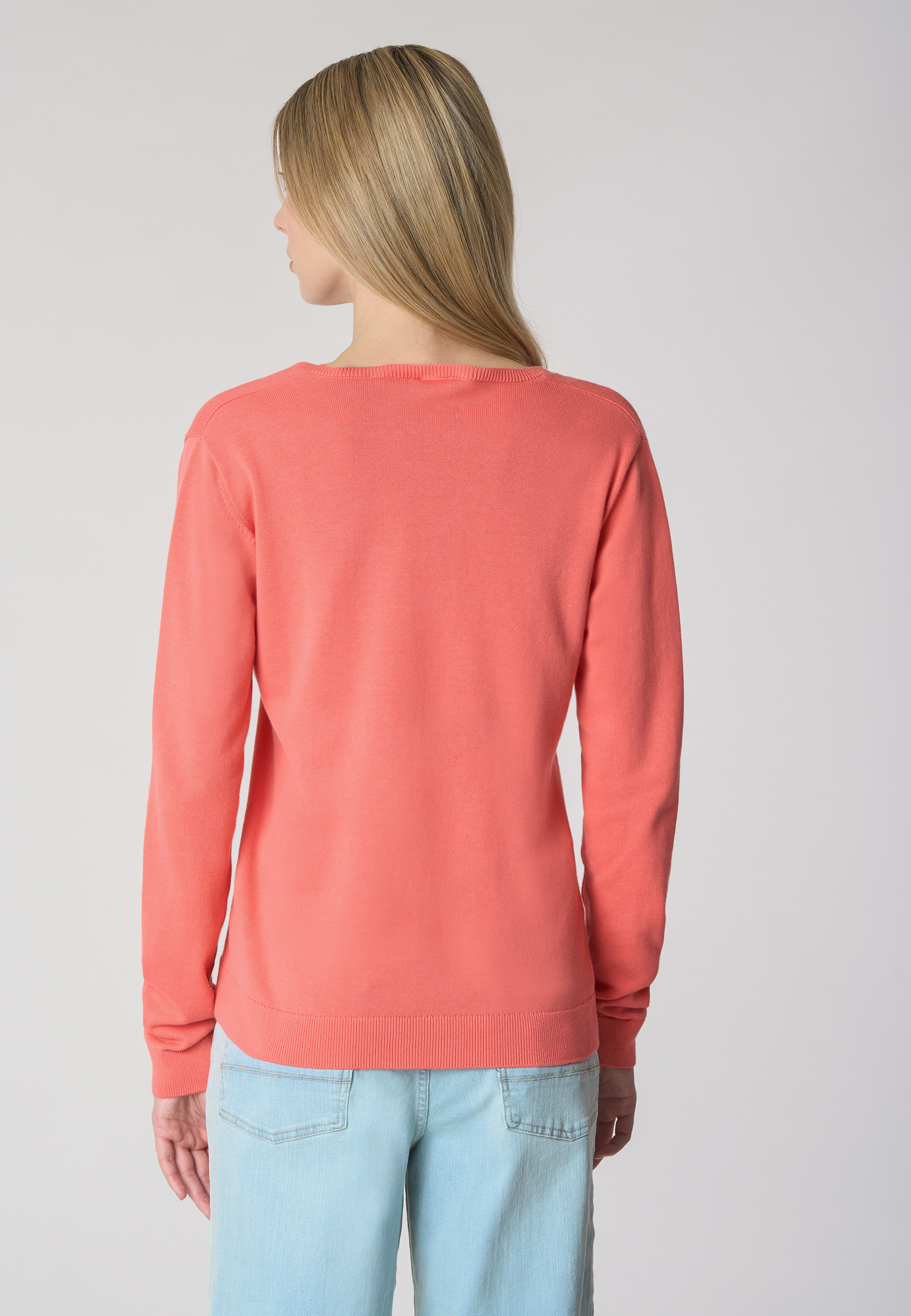 Maglia con scollo a V in cotone light