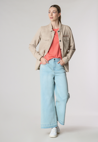 Giacca field in cotone gabardine