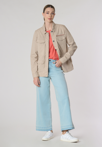 Giacca field in cotone gabardine