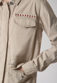 Giacca field in cotone gabardine