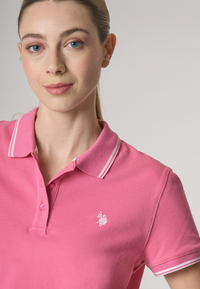 Polo shirt a maniche corte vestibilità regular in cotone micropiquet stretch