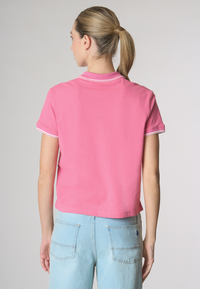 Polo shirt a maniche corte vestibilità regular in cotone micropiquet stretch