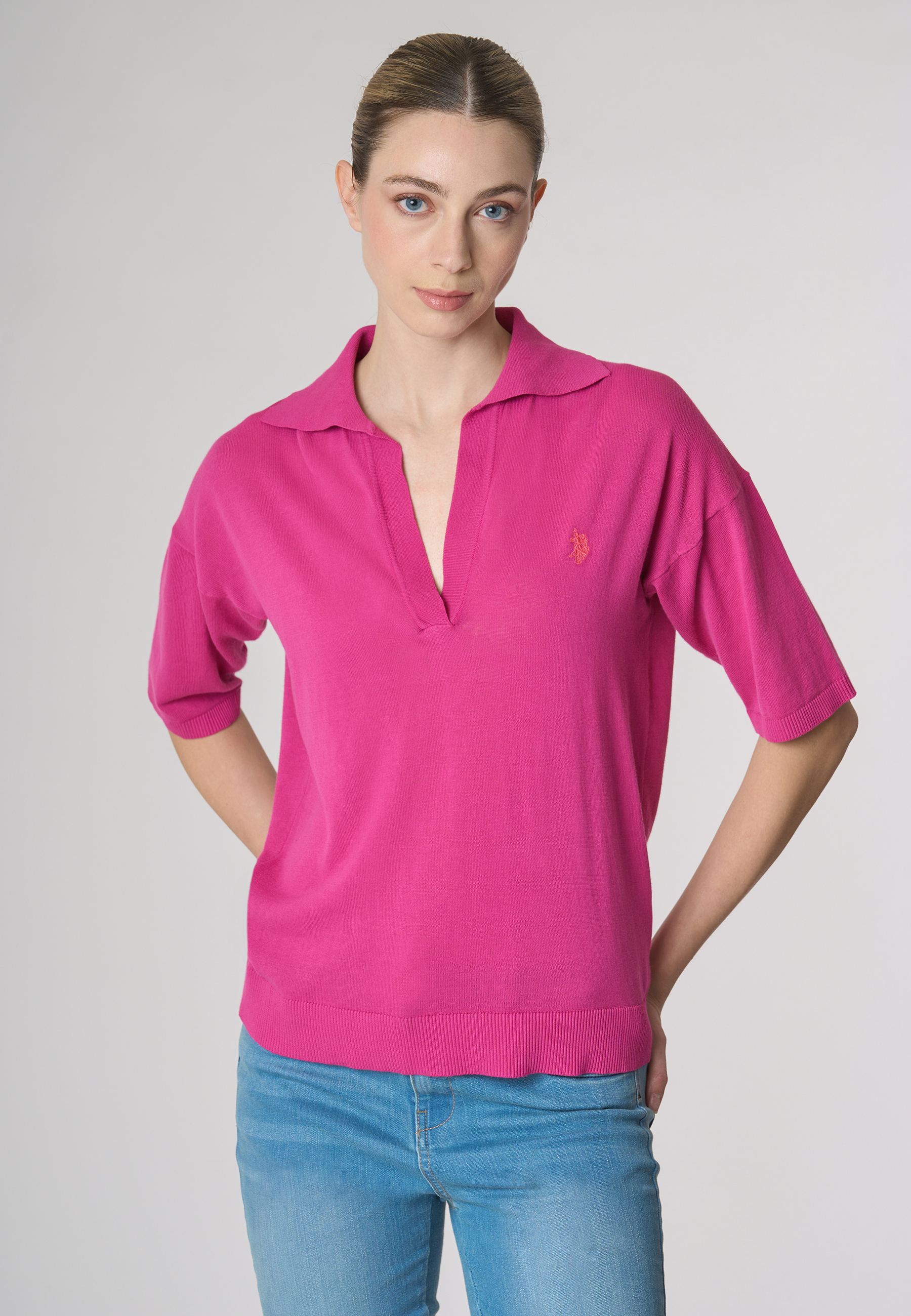 Polo shirt in cotone crepe premium quality