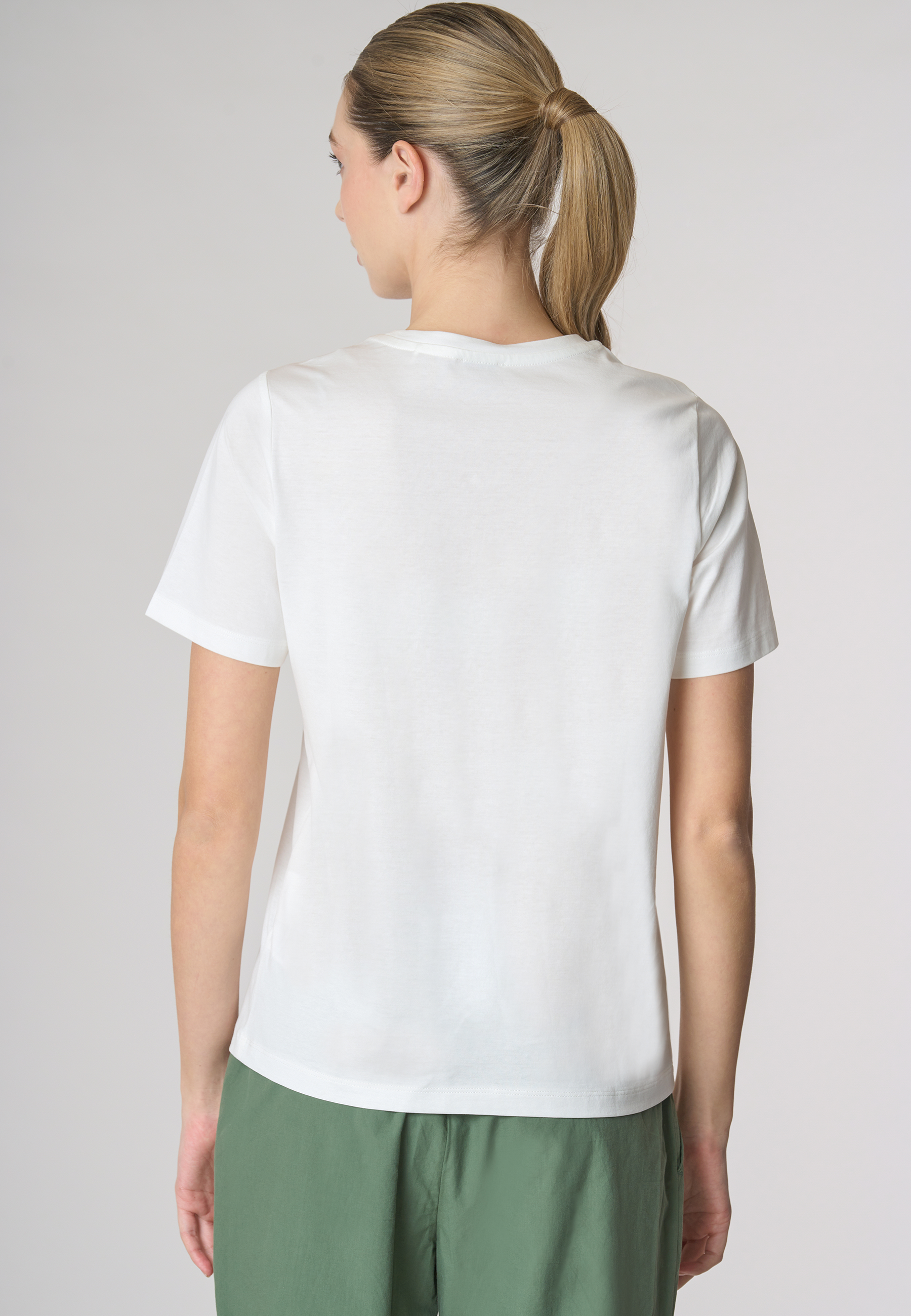 T-shirt girocollo a maniche corte in cotone premium quality