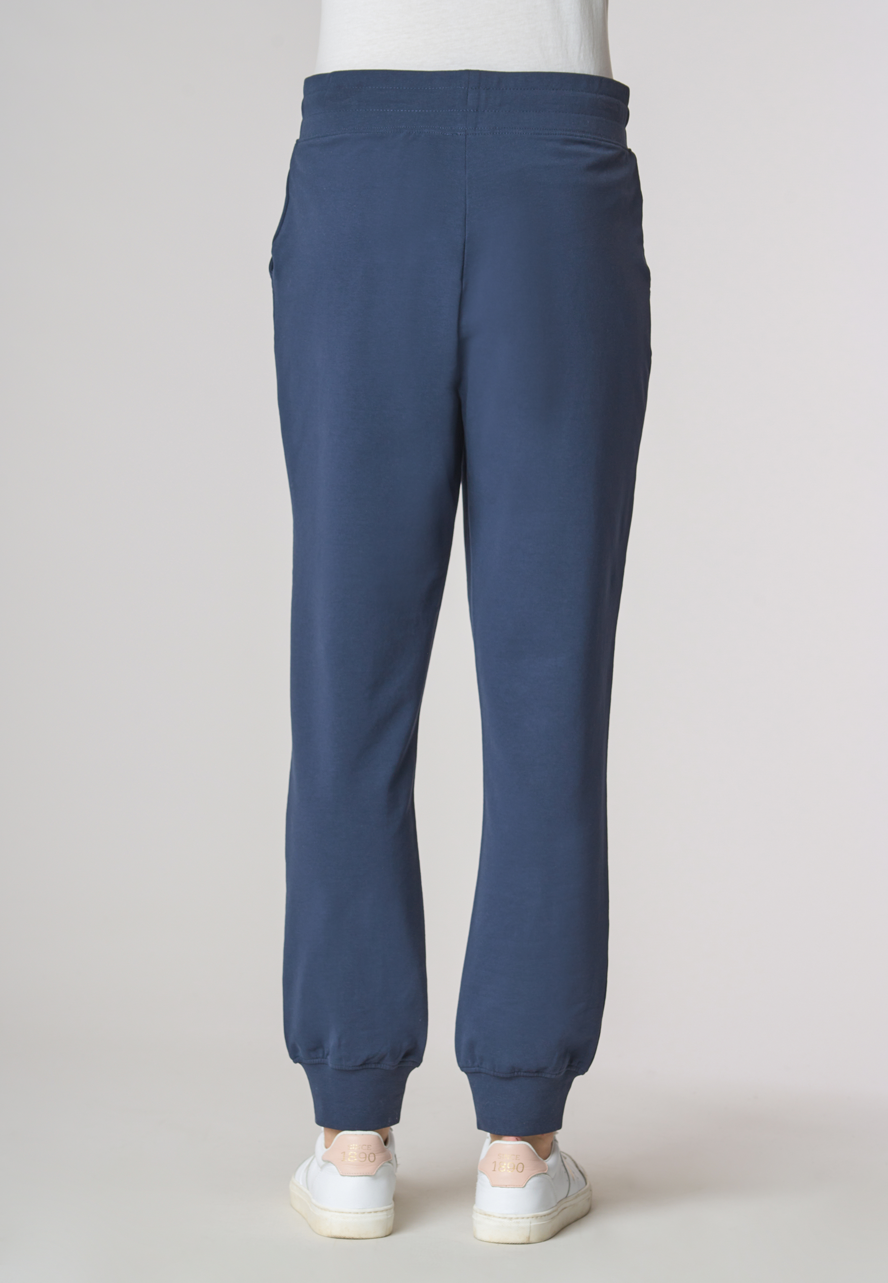 Pantalone sportivo french terry in cotone stretch