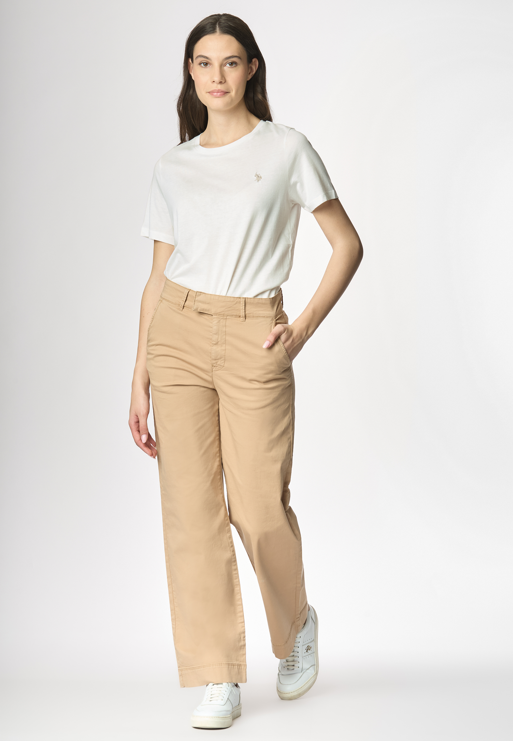 Pantalone in cotone morbido gabardine