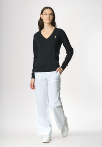 Maglia con scollo a V in cotone light