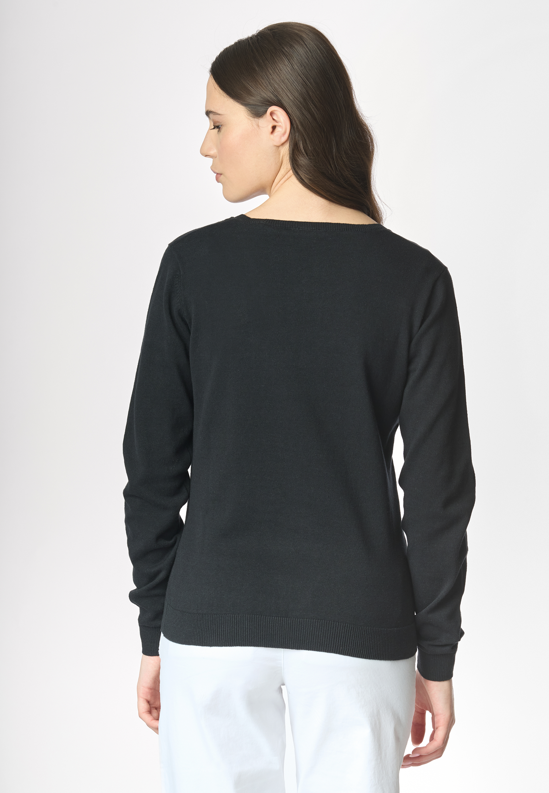 Maglia con scollo a V in cotone light