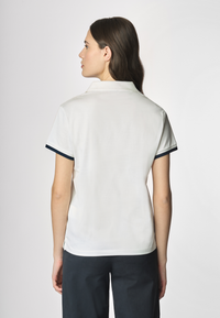 Polo shirt a maniche corte con scollo a V in cotone stretch