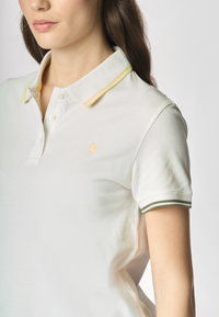 Polo shirt a maniche corte vestibilità regular in cotone micropiquet stretch