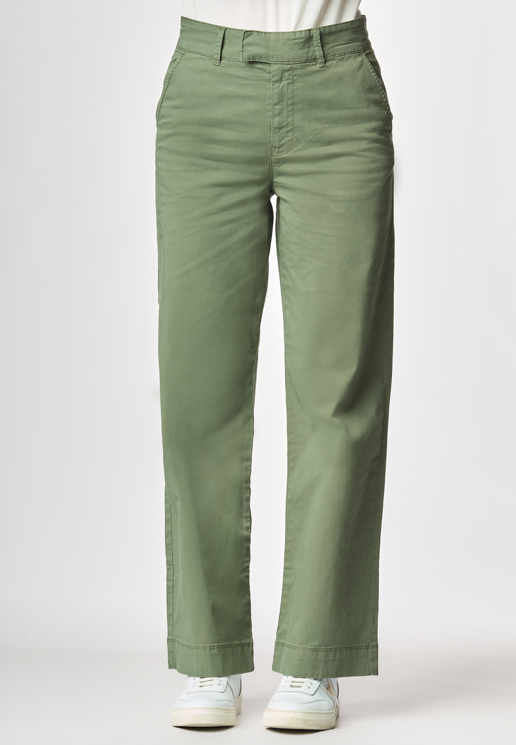 Pantalone in cotone morbido gabardine