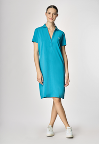 Abito a maniche corte in cotone stretch