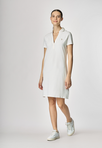 Abito a maniche corte in cotone stretch