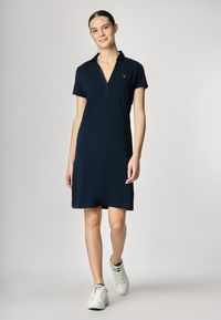 Abito a maniche corte in cotone stretch