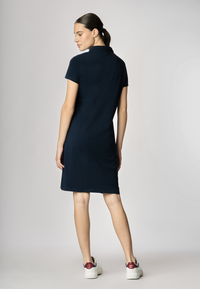 Abito a maniche corte in cotone stretch