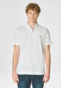 Polo shirt a maniche corte in cotone supima premium quality con logo