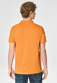 Polo shirt a maniche corte in cotone piquet con logo e numero