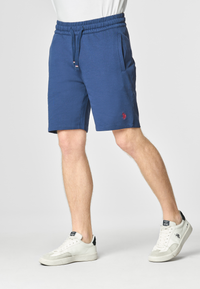 Pantaloni sportivi corti in cotone con logo
