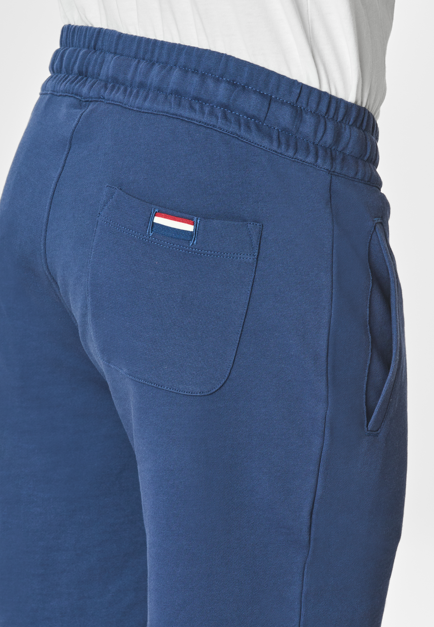 Pantaloni sportivi corti in cotone con logo