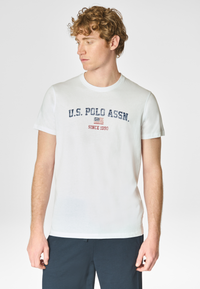 T-shirt a maniche corte in cotone con stampa U.S. Polo Assn.