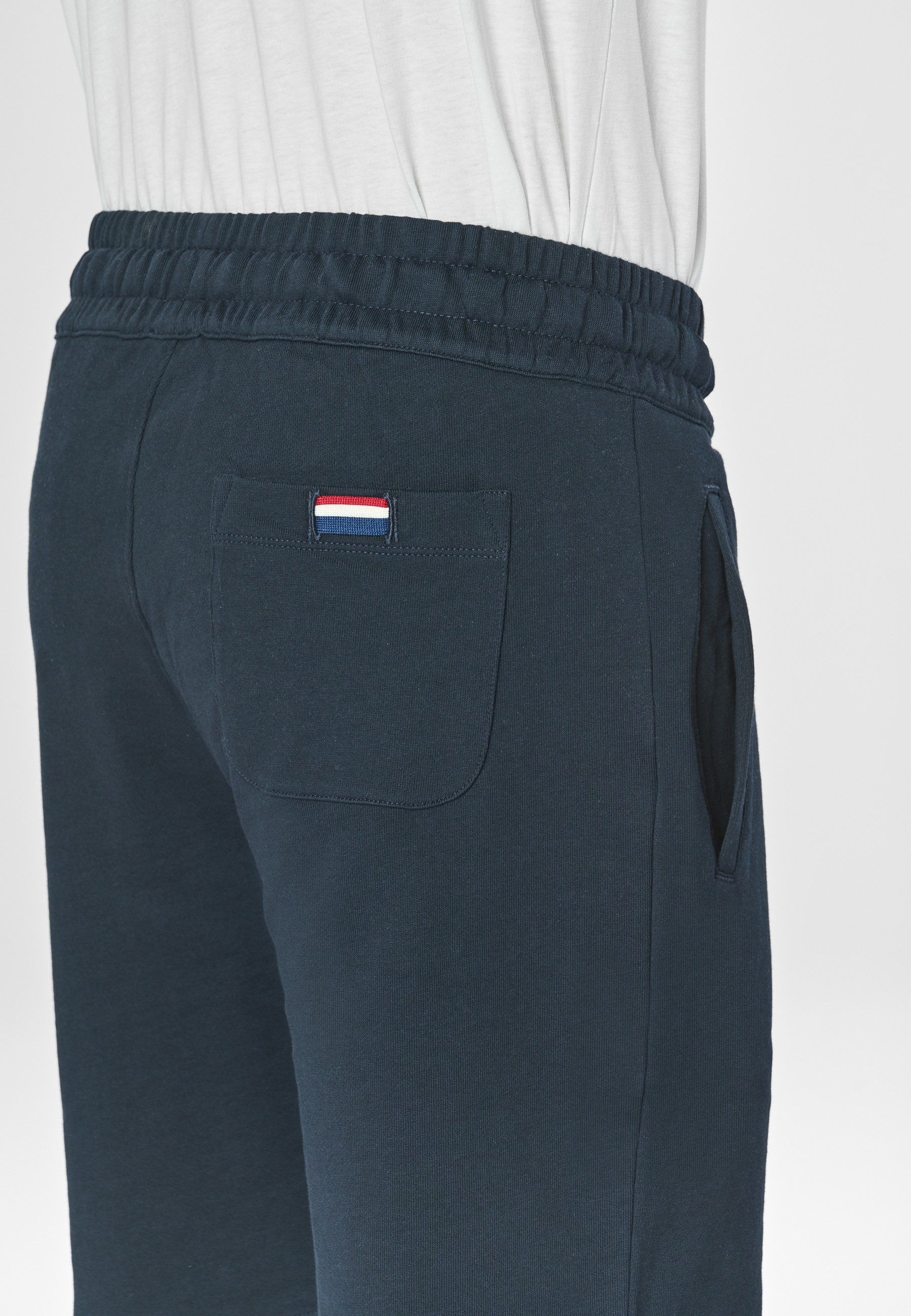 Pantaloni sportivi corti in cotone con logo
