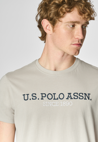 T-shirt a maniche corte in cotone con ricamo U.S. Polo Assn.