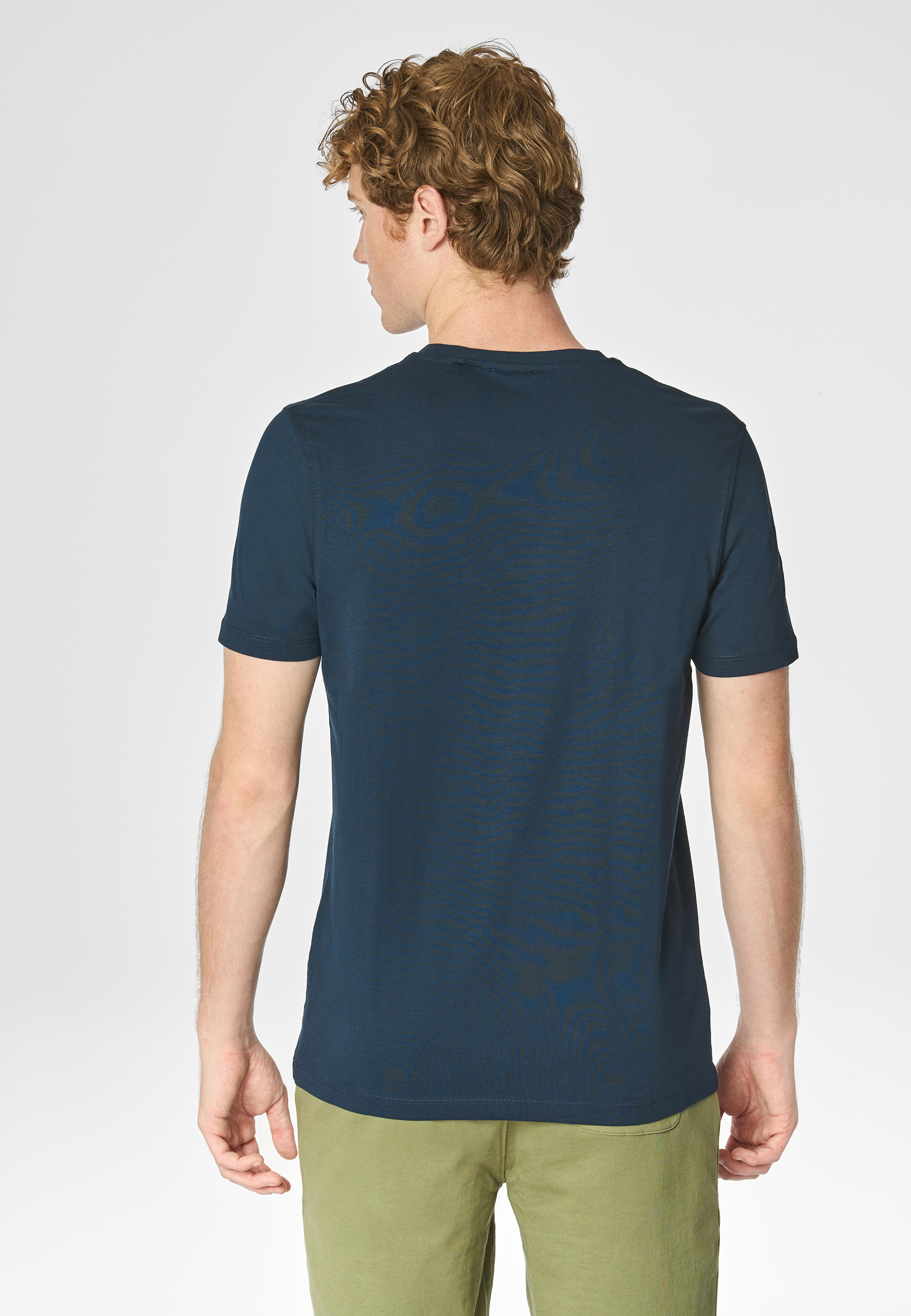 T-shirt in cotone jersey stretch con logo