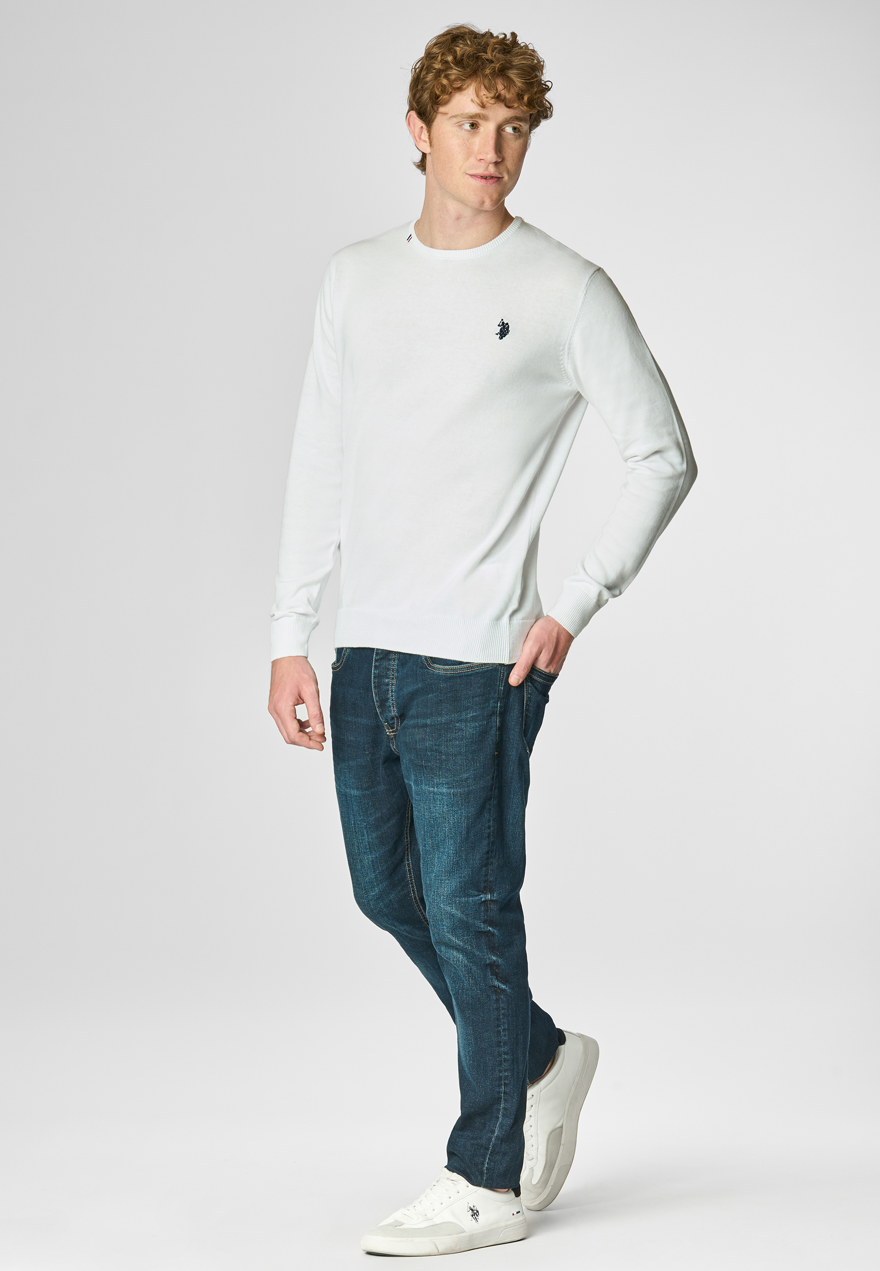 Maglia girocollo in cotone