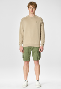 Felpa girocollo in cotone premium quality con logo