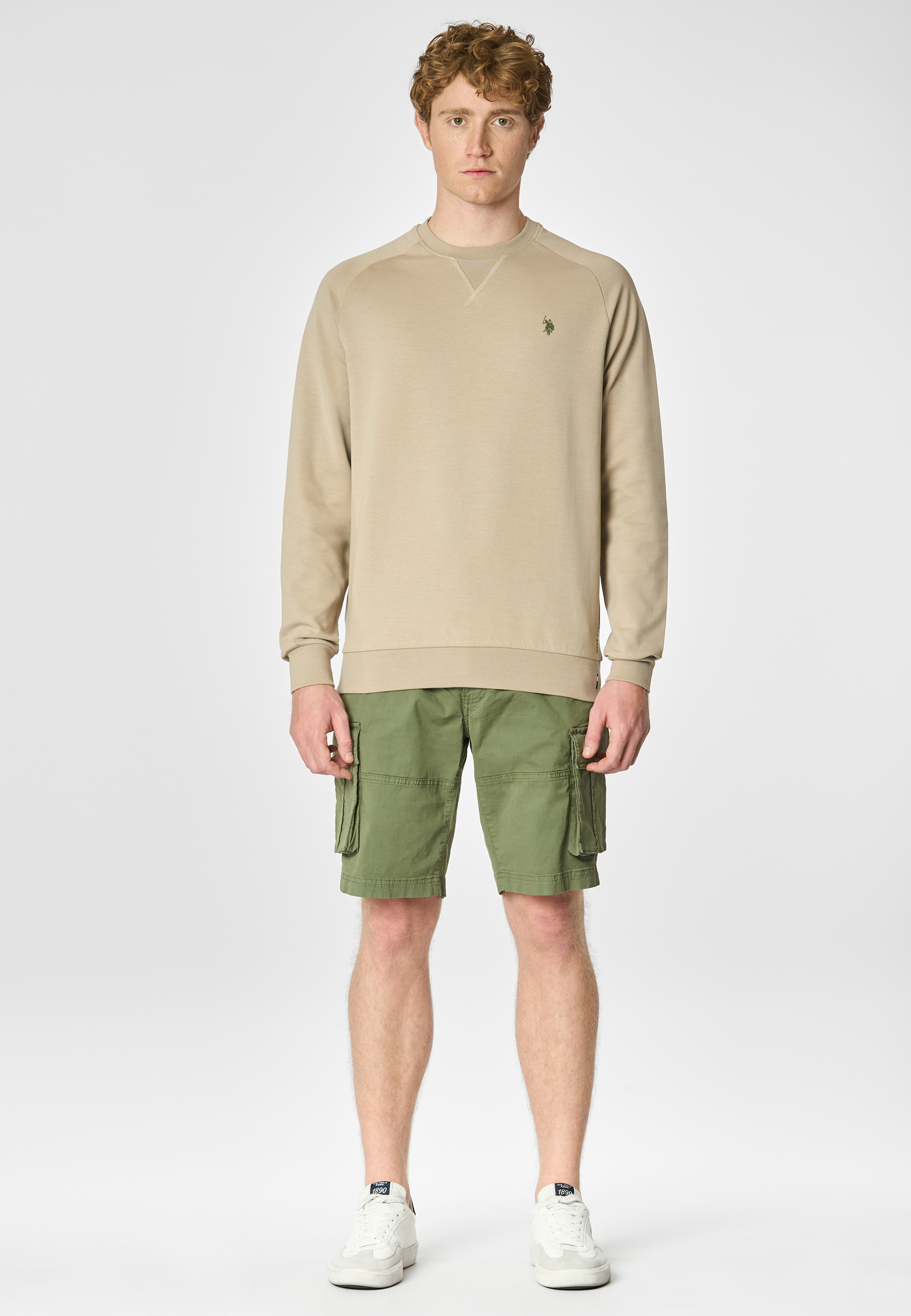 Felpa girocollo in cotone premium quality con logo