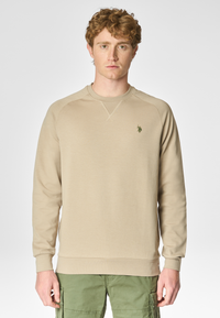 Felpa girocollo in cotone premium quality con logo