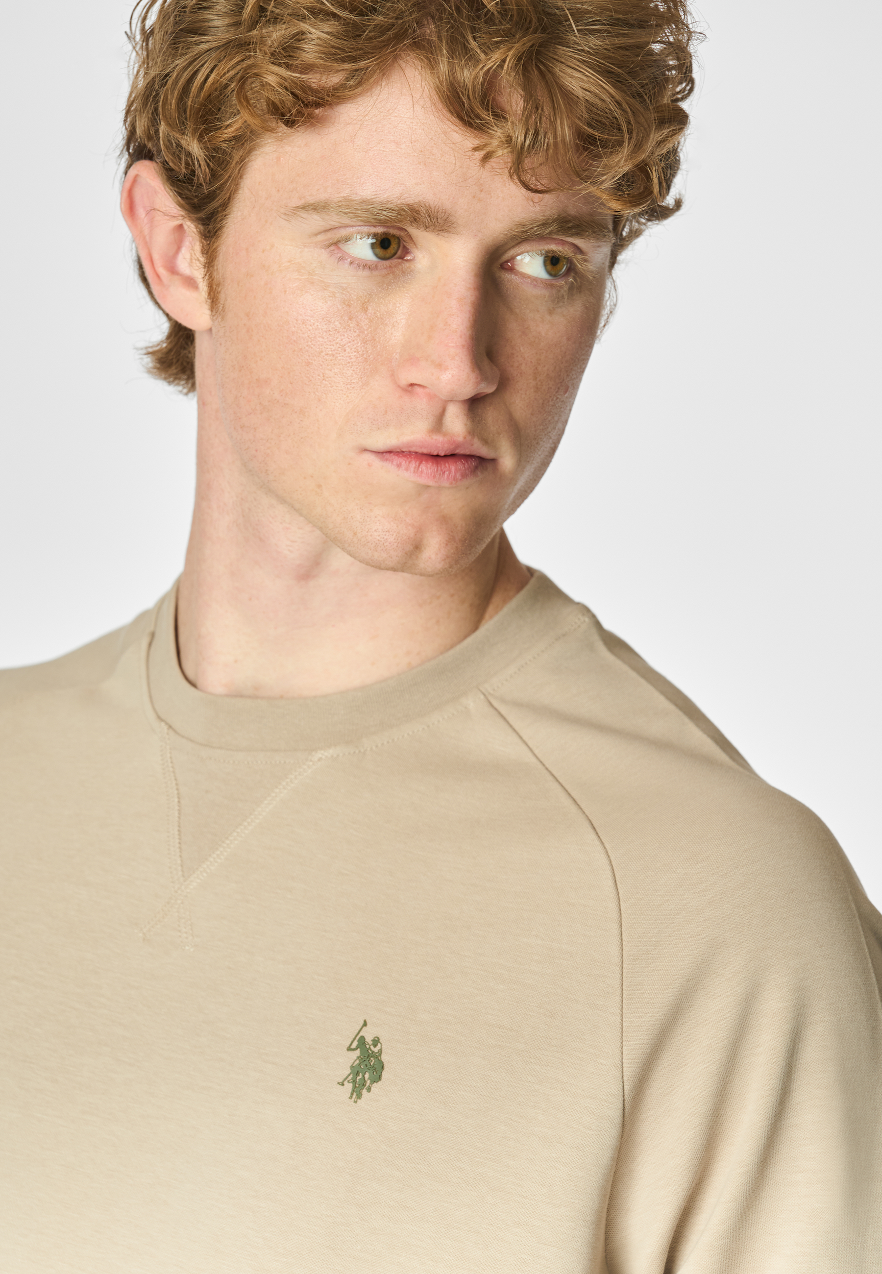 Felpa girocollo in cotone premium quality con logo