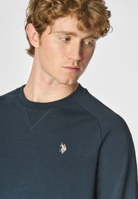 Felpa girocollo in cotone premium quality con logo