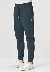 Pantalone sportivo in cotone stretch con logo