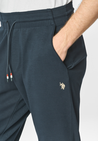 Pantalone sportivo in cotone stretch con logo