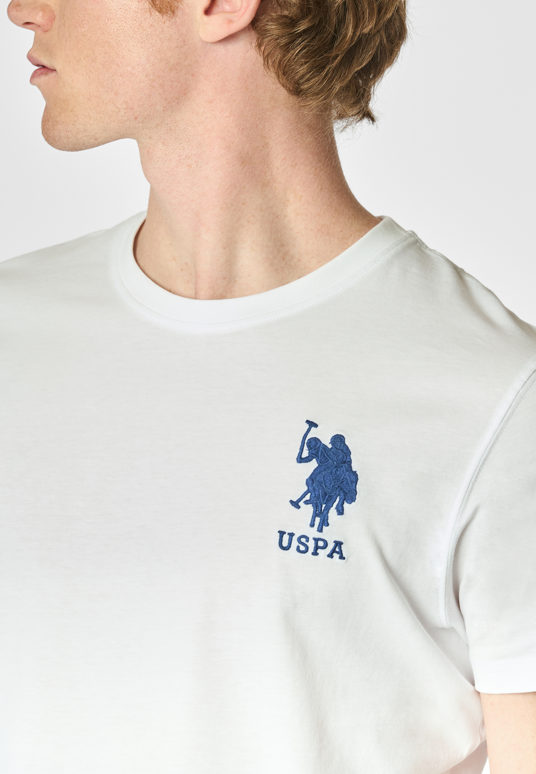 T-shirt a maniche corte in cotone con logo e numero