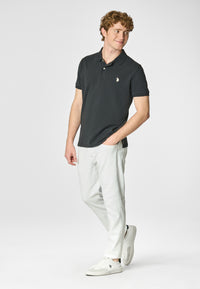 Polo shirt a maniche corte in cotone piquet