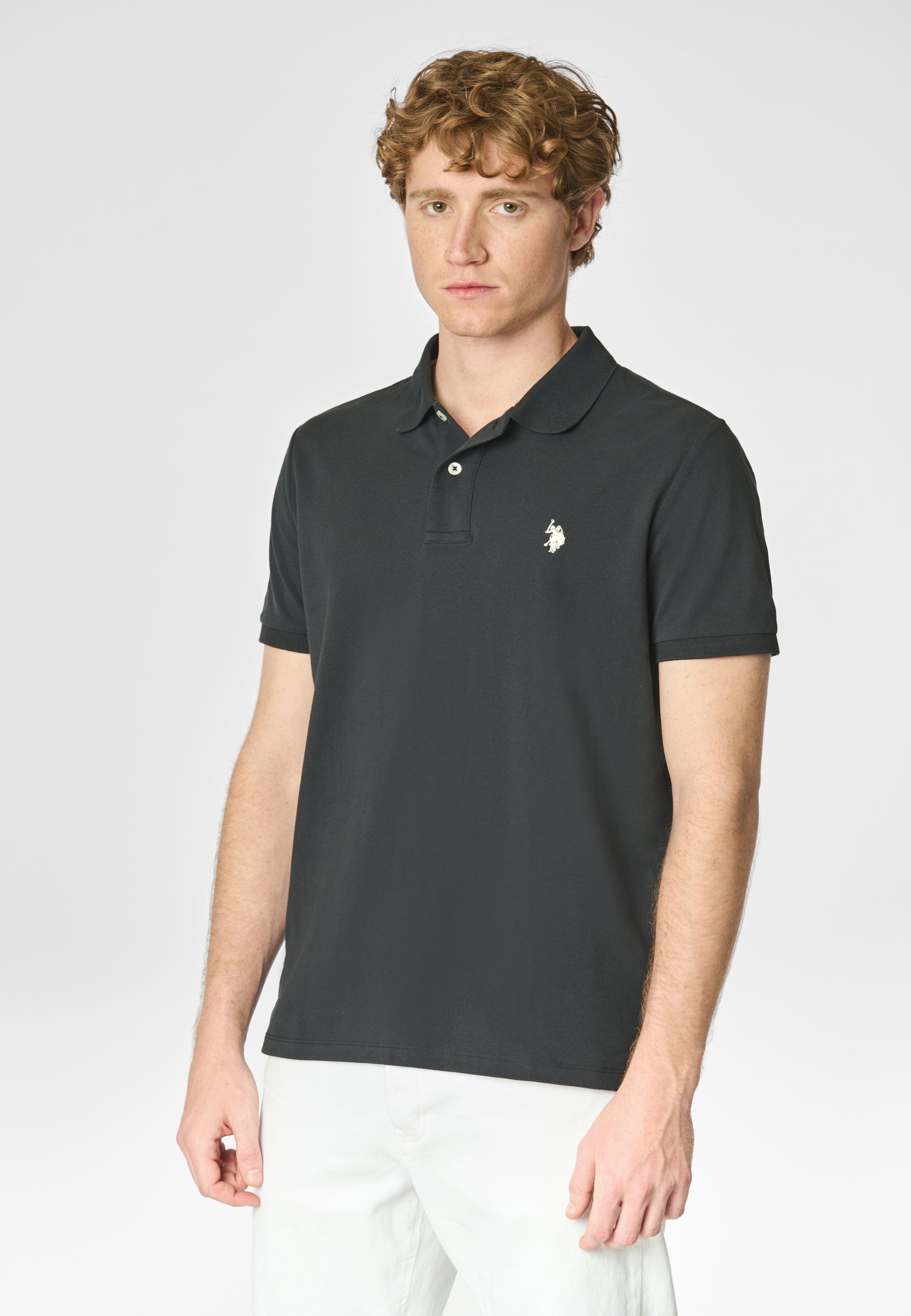 Polo shirt a maniche corte in cotone piquet