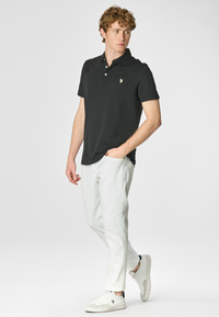 Polo shirt a maniche corte in cotone supima premium quality con logo