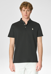 Polo shirt a maniche corte in cotone supima premium quality con logo