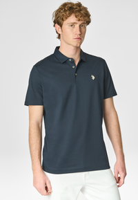Polo shirt a maniche corte in cotone premium quality con logo