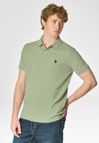 Polo shirt a maniche corte in cotone melange premium quality con logo
