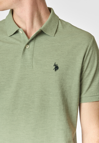 Polo shirt a maniche corte in cotone melange premium quality con logo