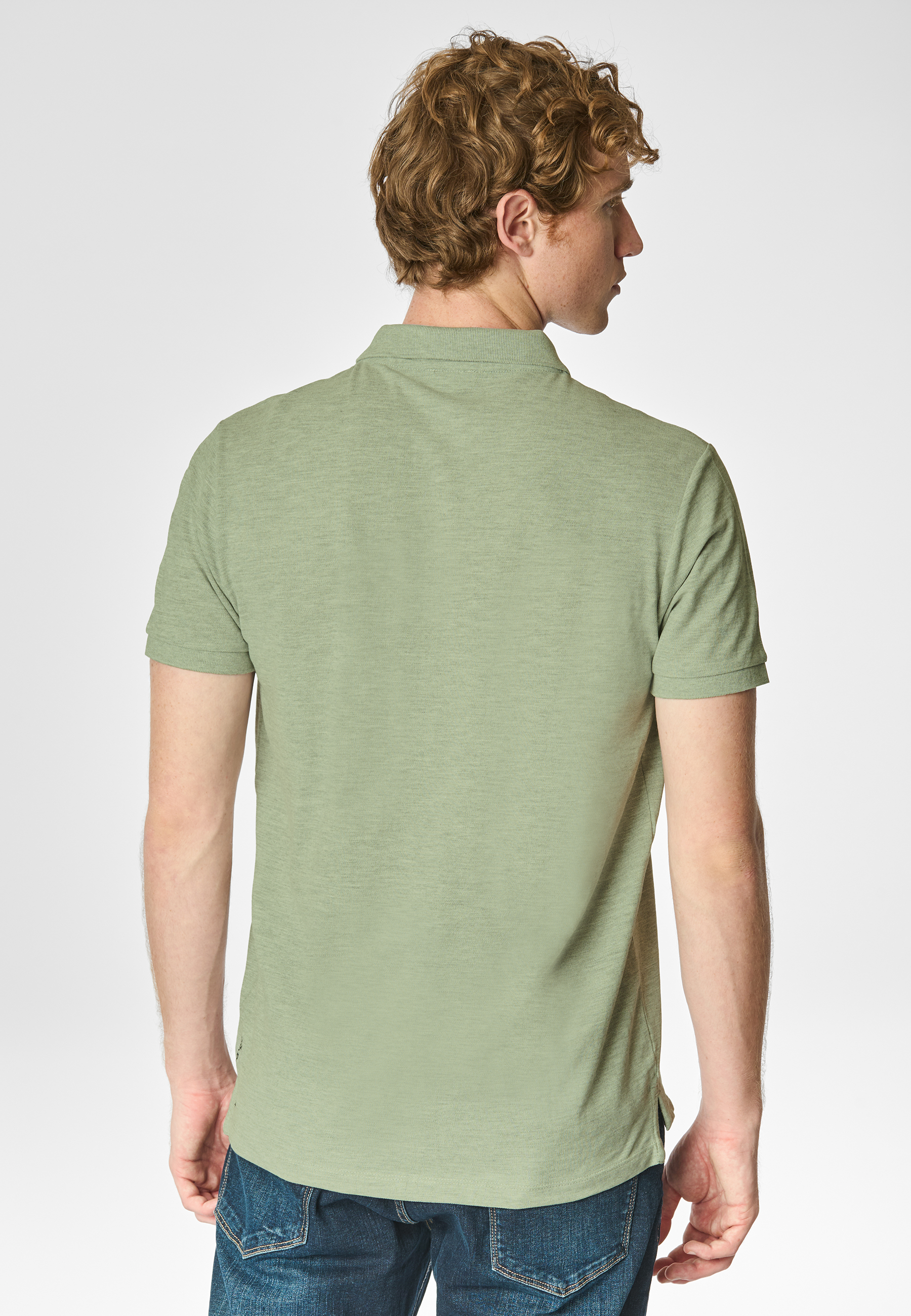 Polo shirt a maniche corte in cotone melange premium quality con logo